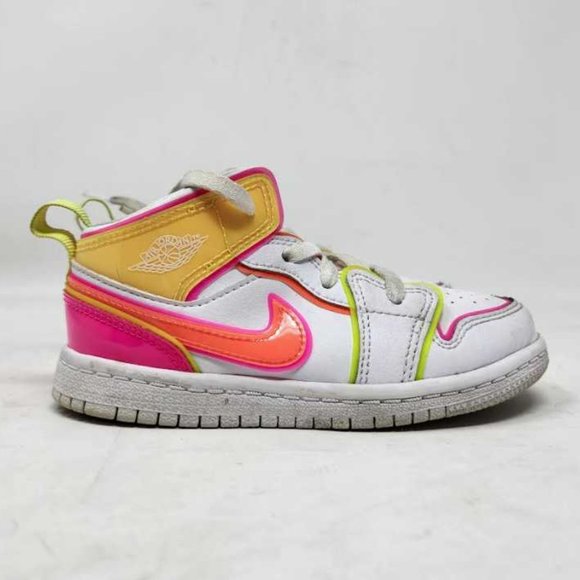 Nike Other - Toddler 9 Nike Air Jordan 1 kids retro mid edge glow sneakers CV4613-100 shoes